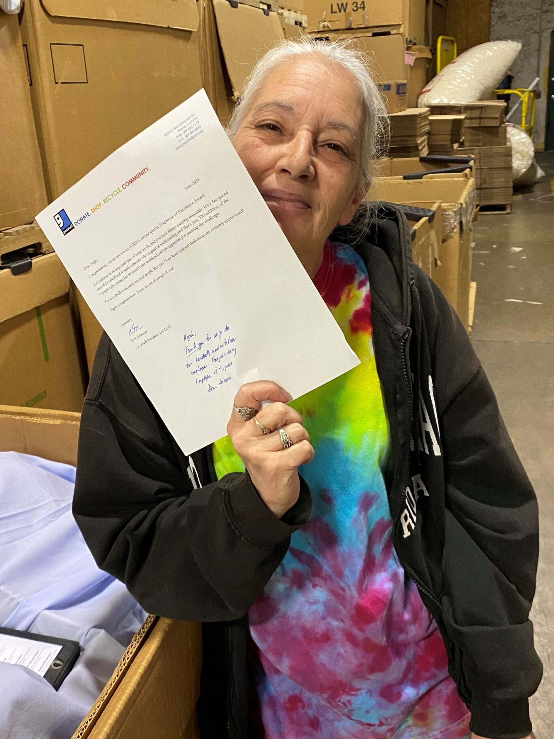 Callear's Employee of Excellence - Angie Steinseifer-Callear - Goodwill of Central IL